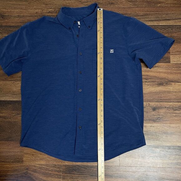 Huk Blue Casual Button Down Shirt - Picture 8 of 9